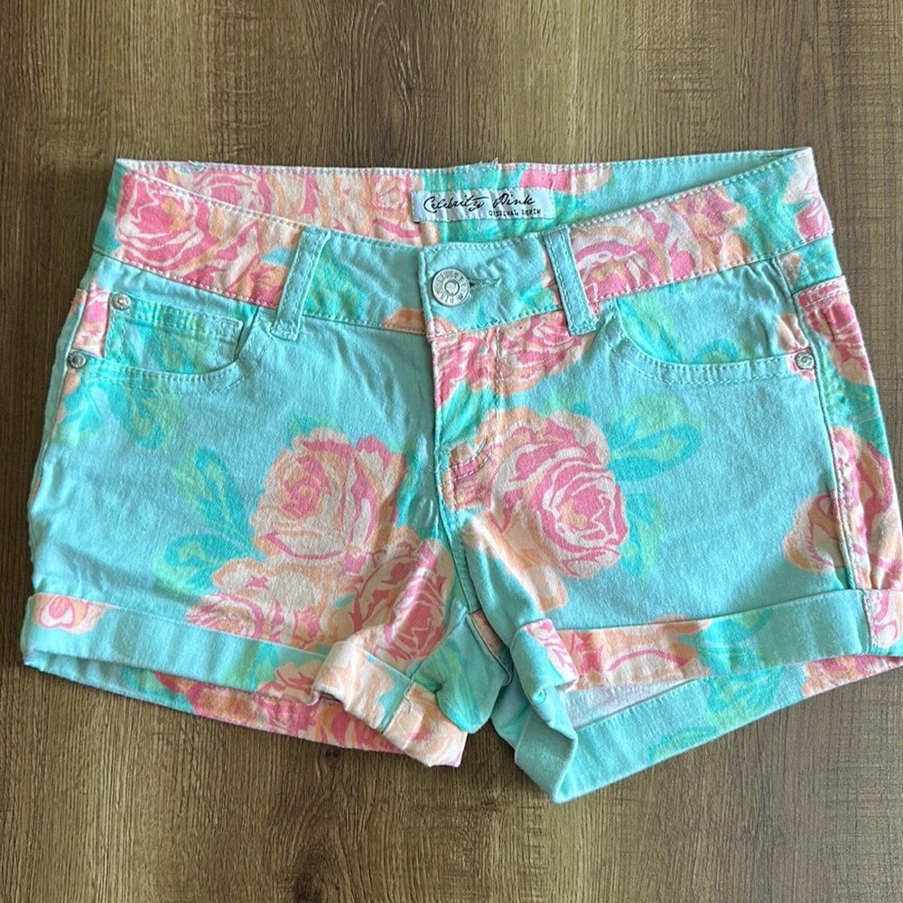 Floral Jean Shorts